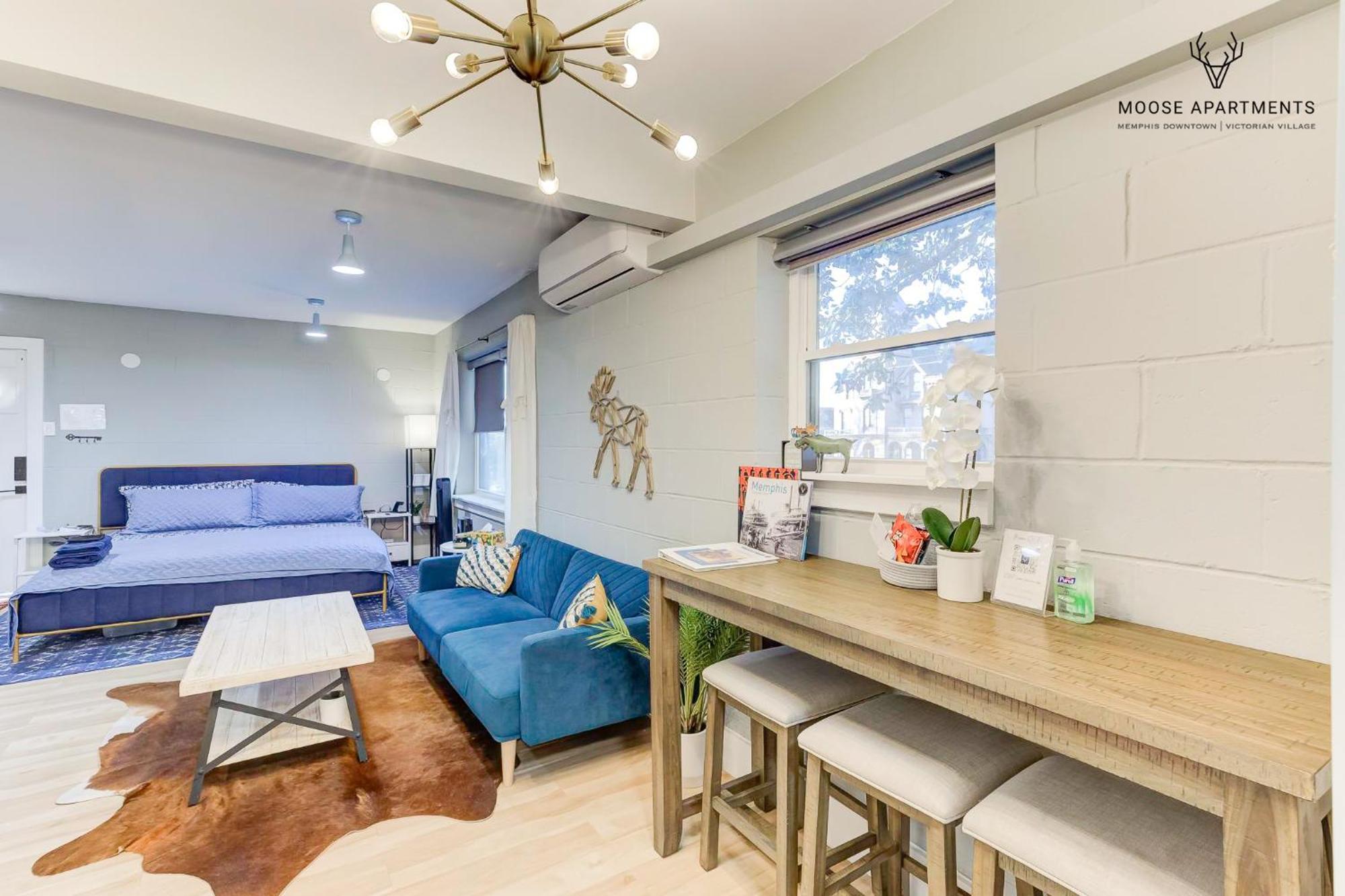 The Moose #7 - Instaworthy Studio With Amazing Views, Free Parking & Heated King Bed Memphis Exterior photo